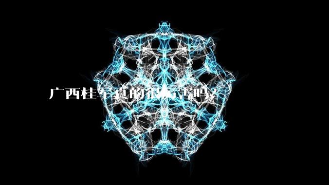 广西桂军真的很厉害吗？